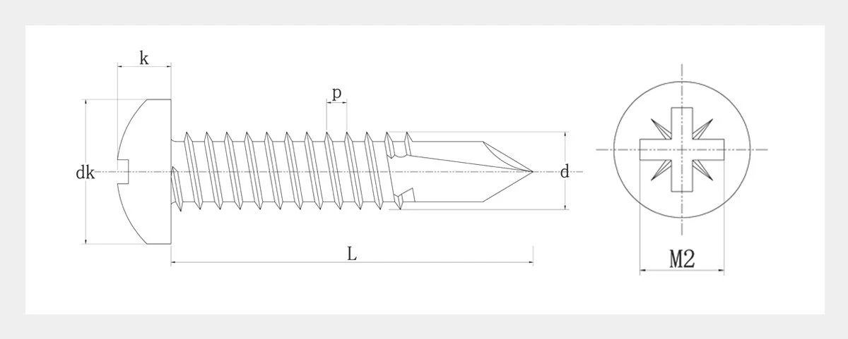 Csk Head Self Drilling Screw-2D