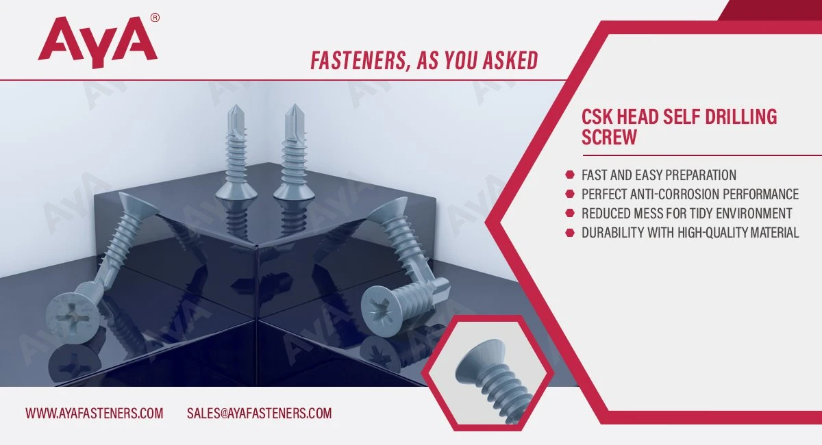 Csk Head Self Drilling Screw-advantages