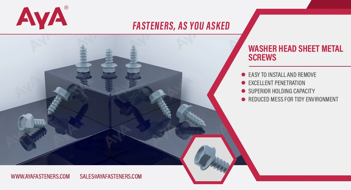 Washer Head Sheet Metal Screws advantage