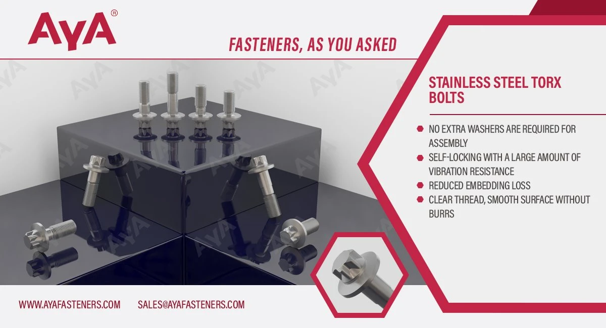Stainless Steel Torx Bolts-DIN 34801-advanatage